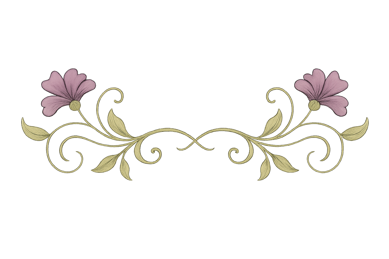 Decorative Floral Divider