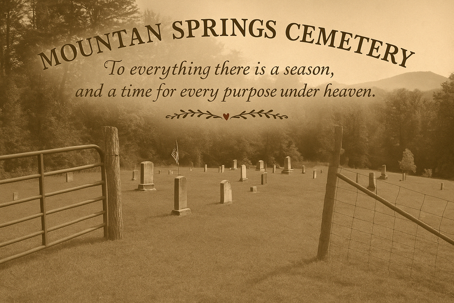Mountain Springs Cemetery Entrance