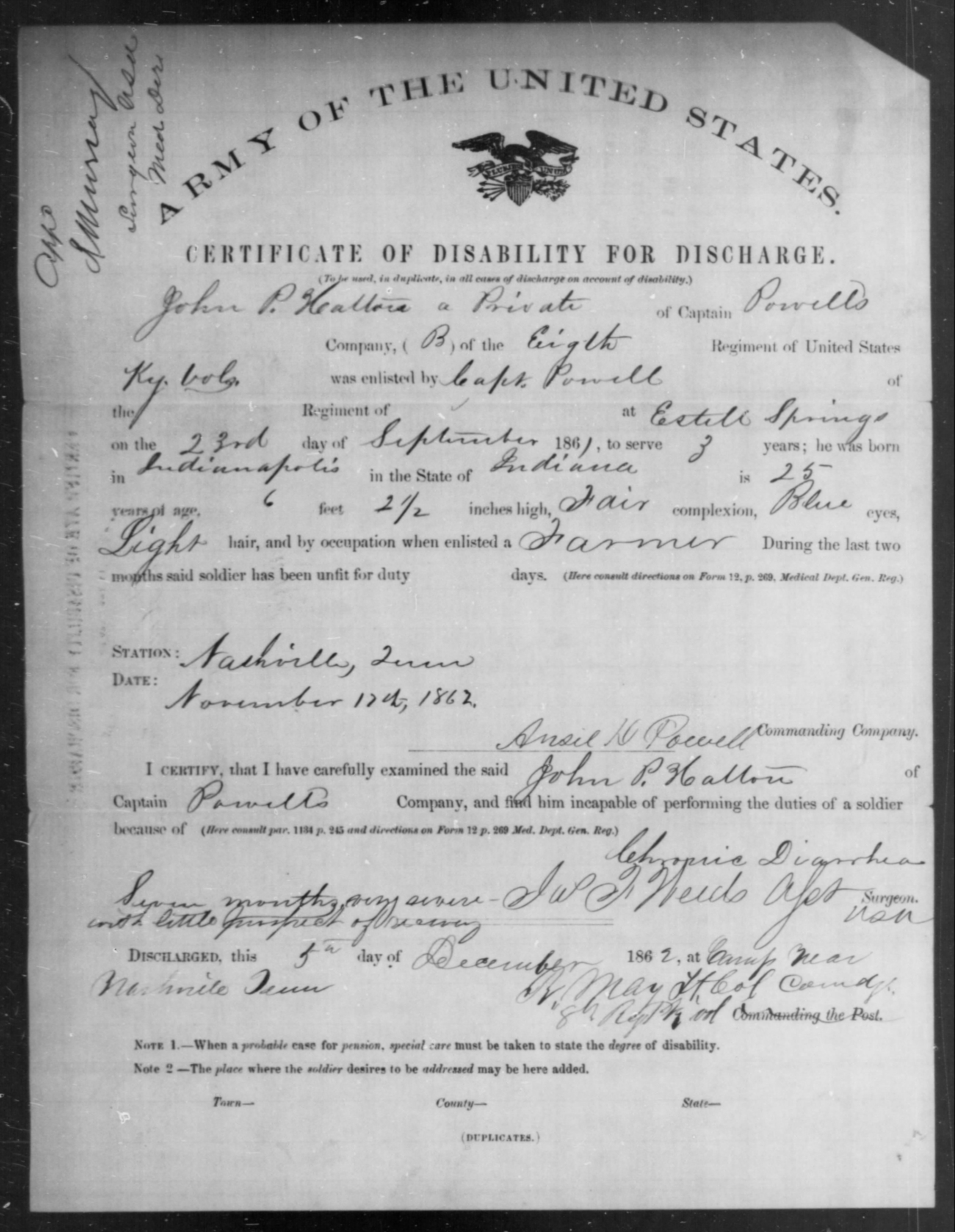Discharge record