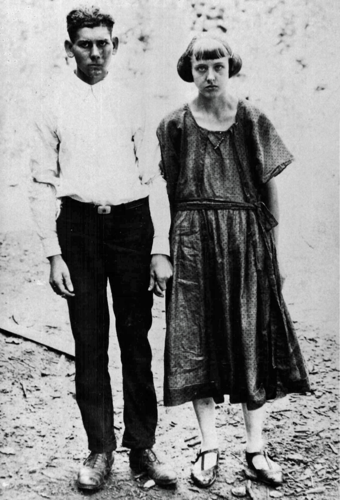 Hazel and Matt Rogers when they were young