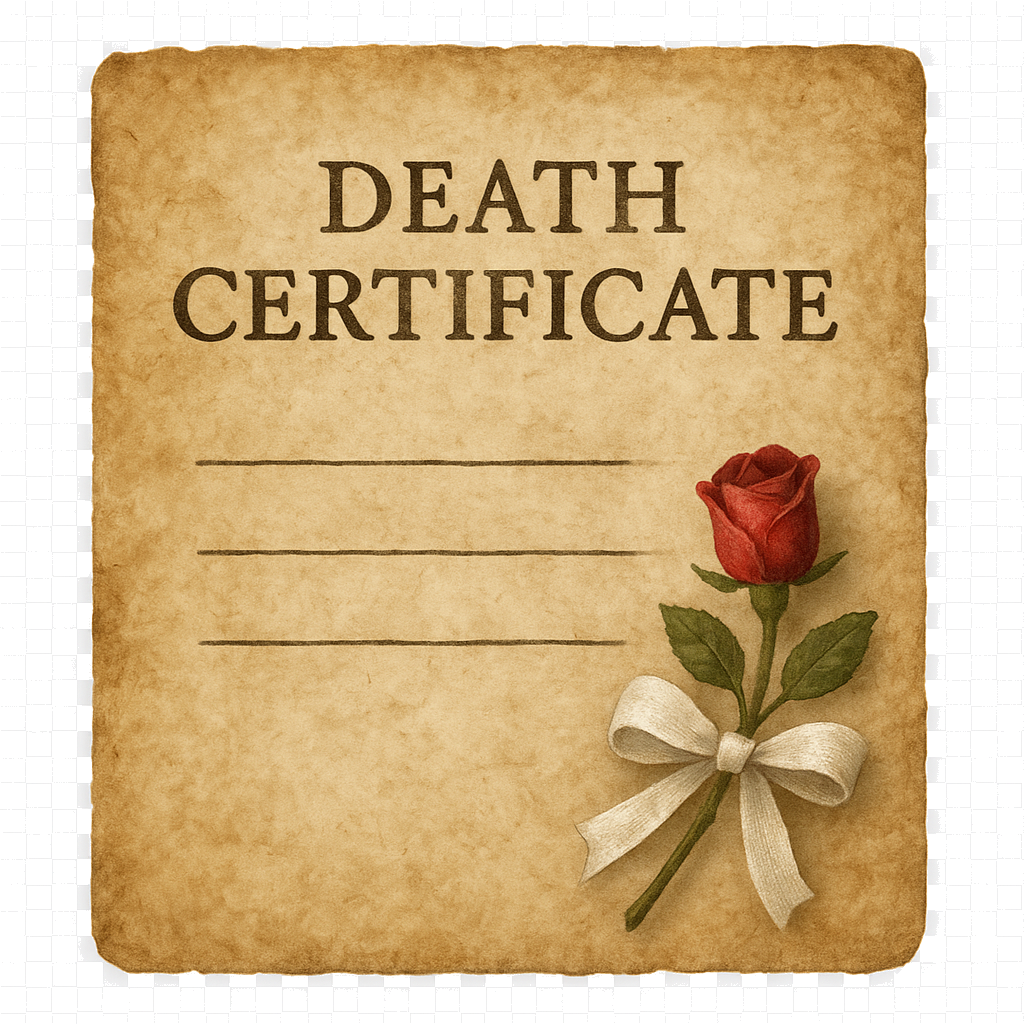 Death Certificate icon