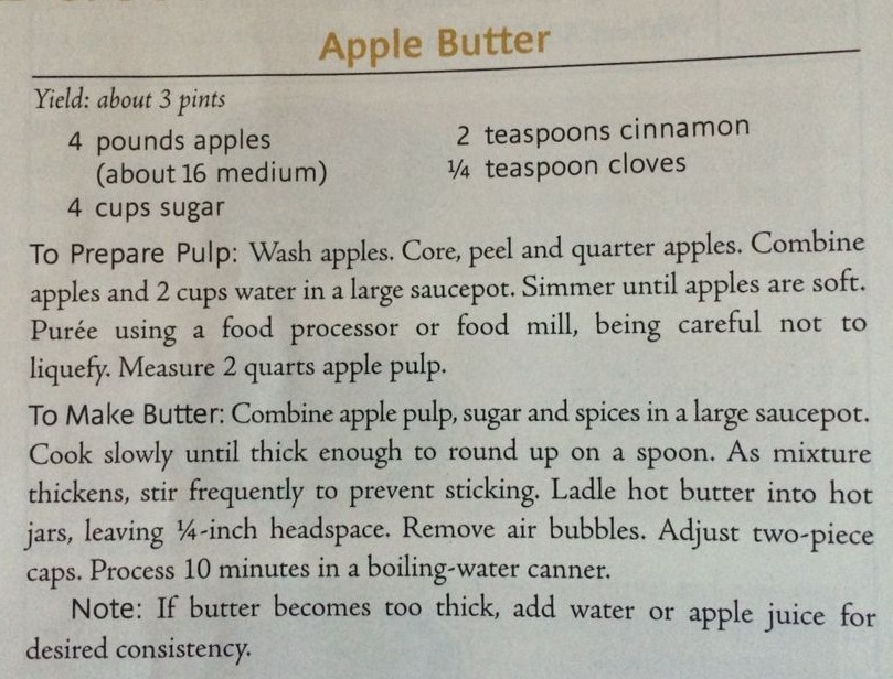Apple Butter Recipe