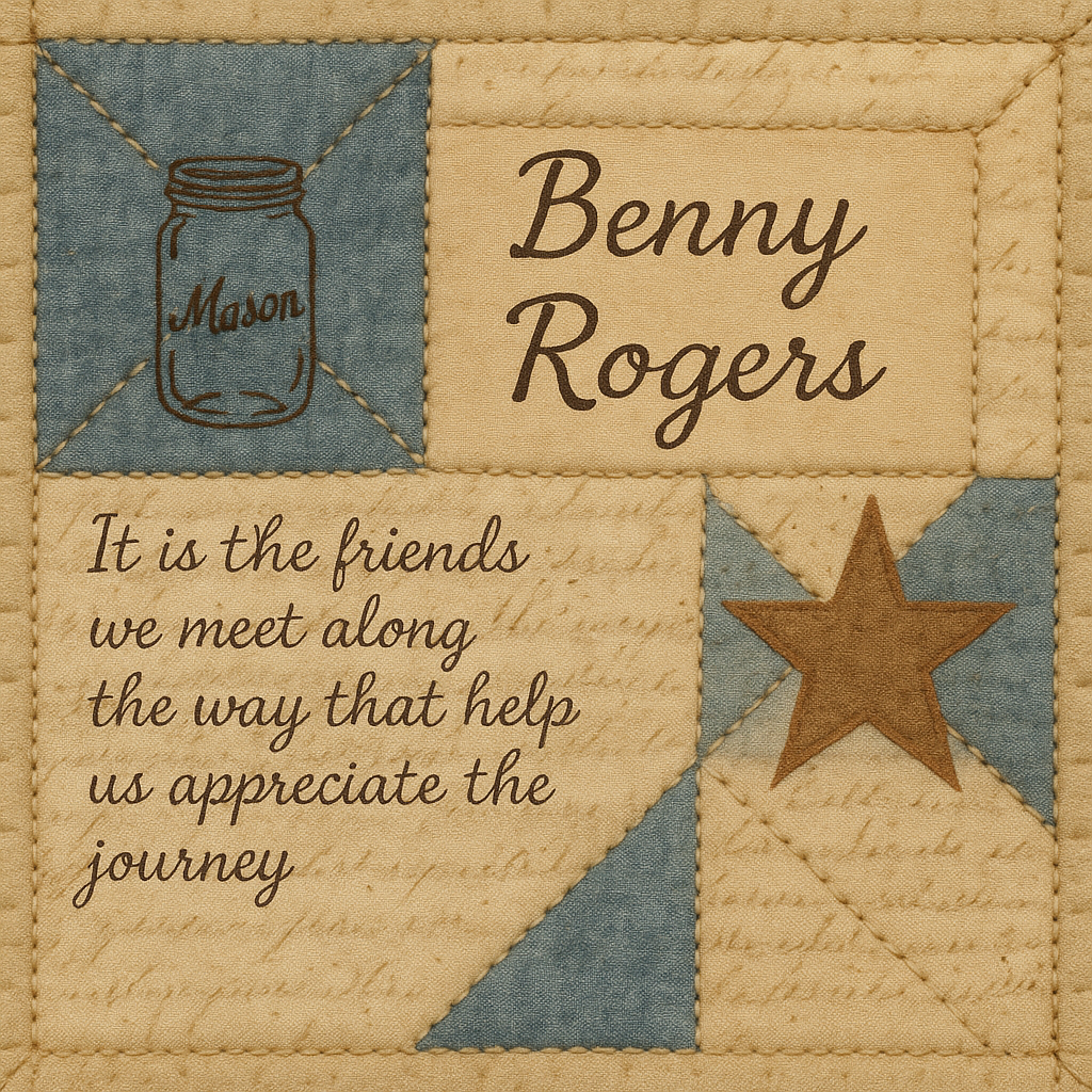 Benny Rogers Quilt Block