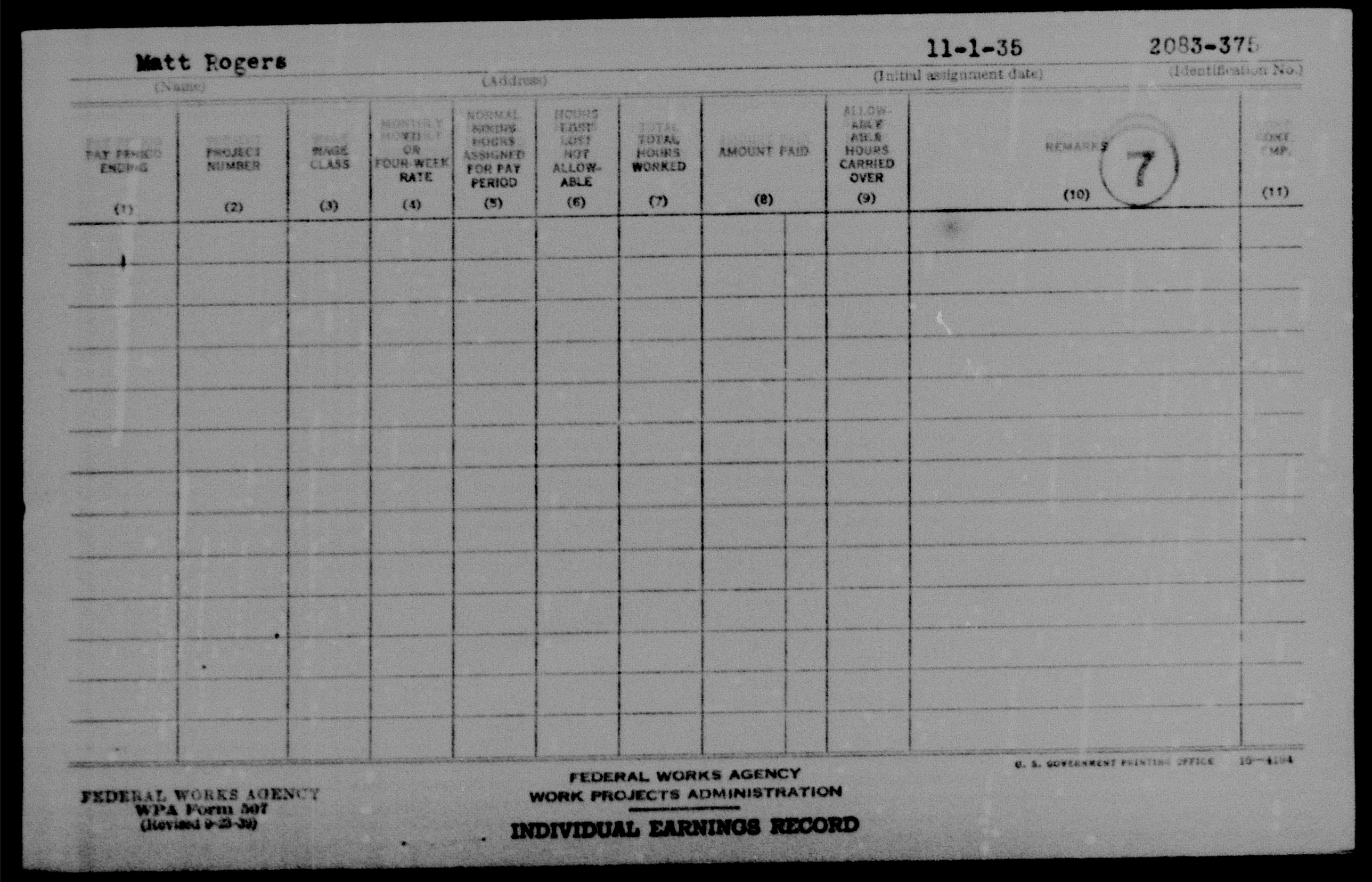 WPA Record 6