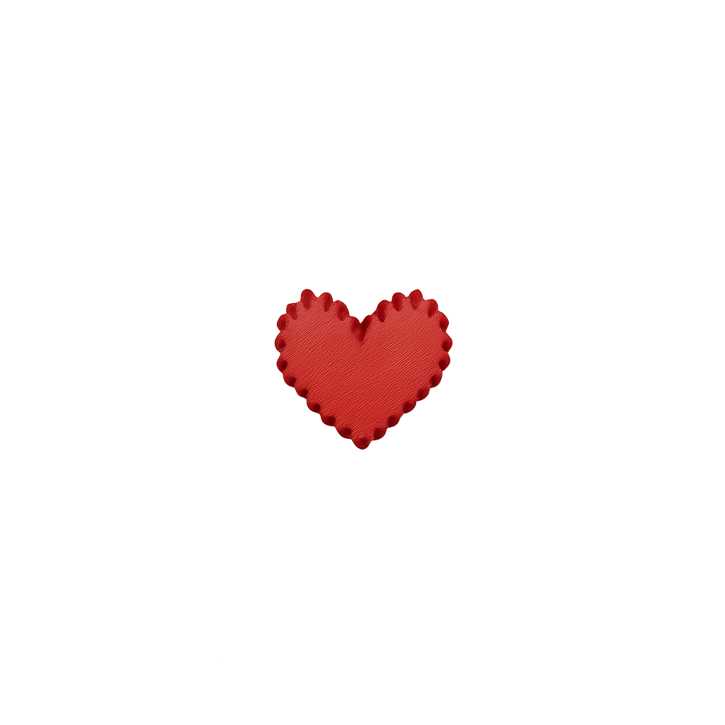 stitched heart