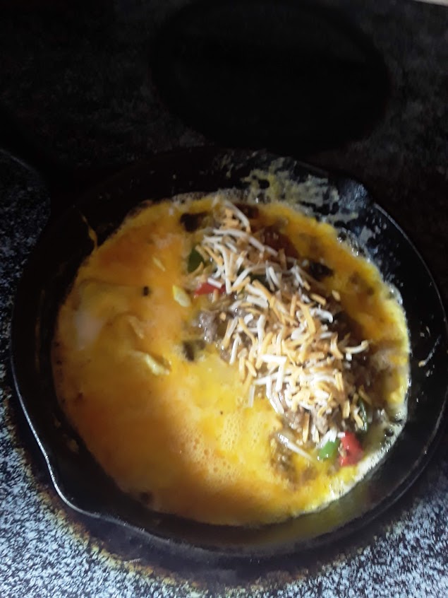 Cast-iron omelet