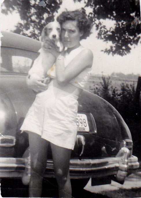 Mary Alice Harris holding a puppy
