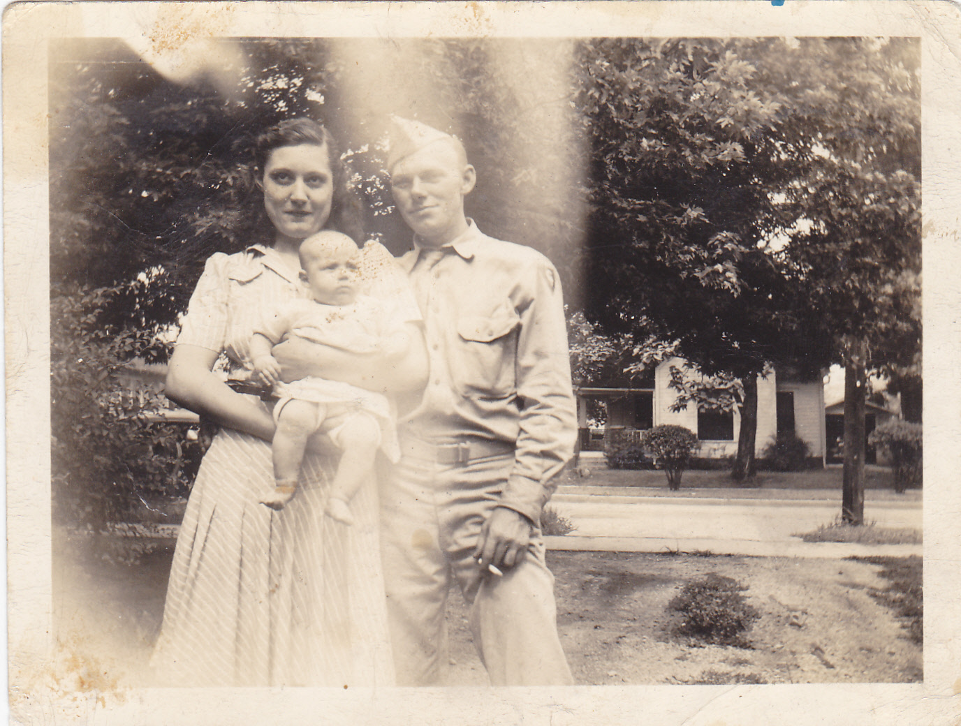 Mary, Skip, and baby Virginia