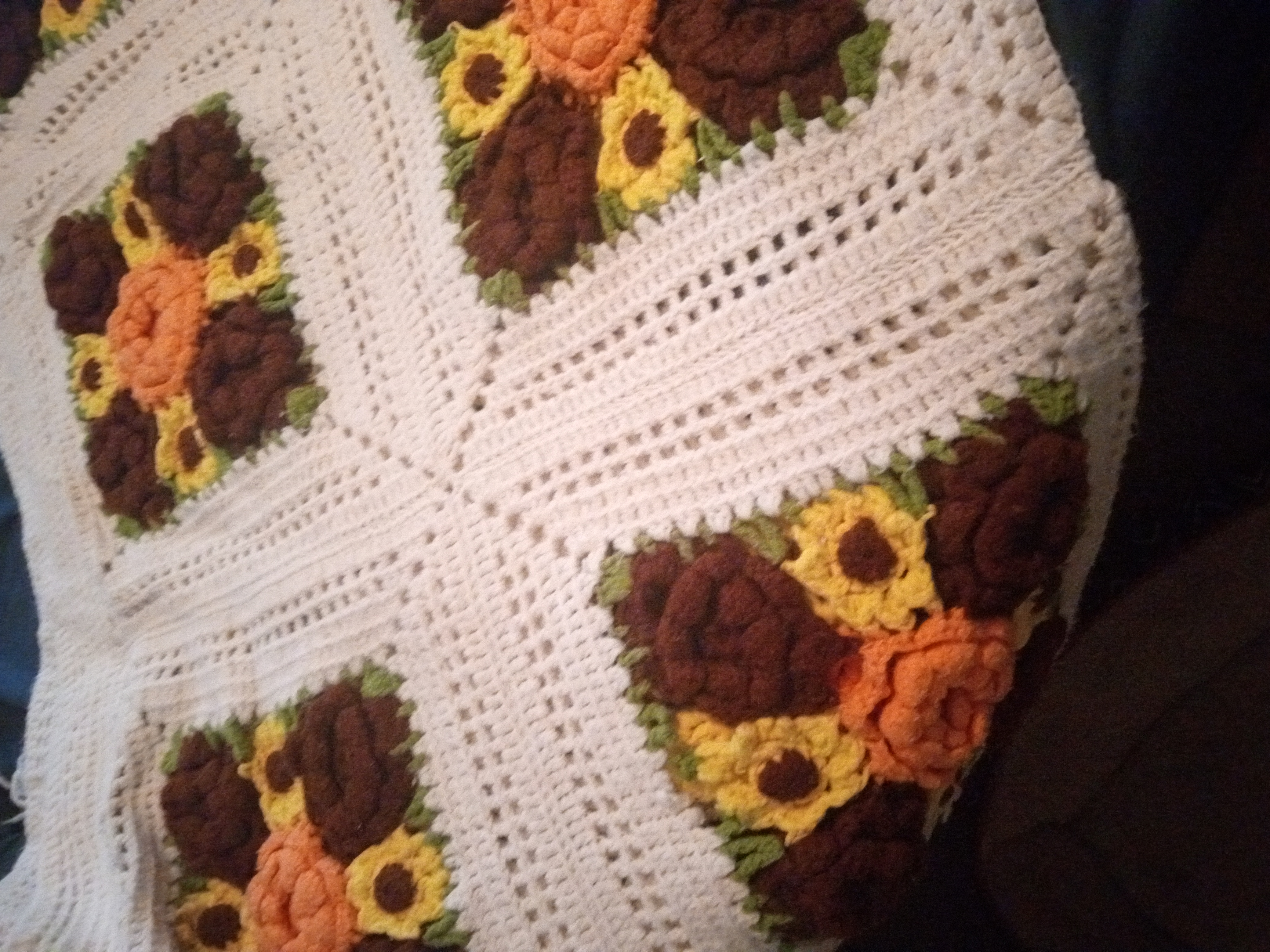 Another view of Grandma Mary's afghan