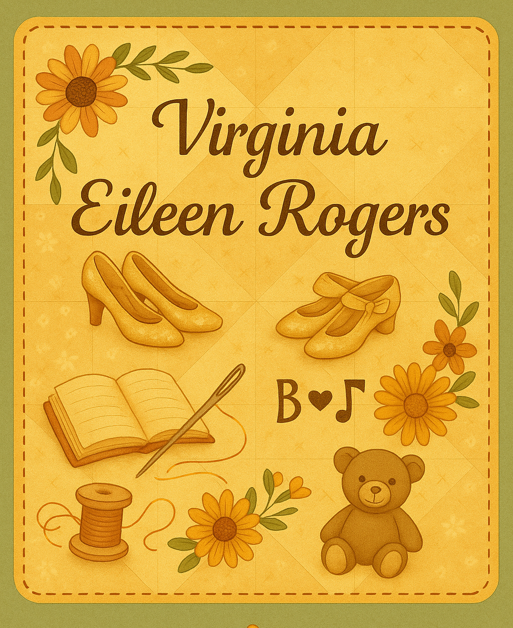 Quilt block for Virginia Eileen Rogers