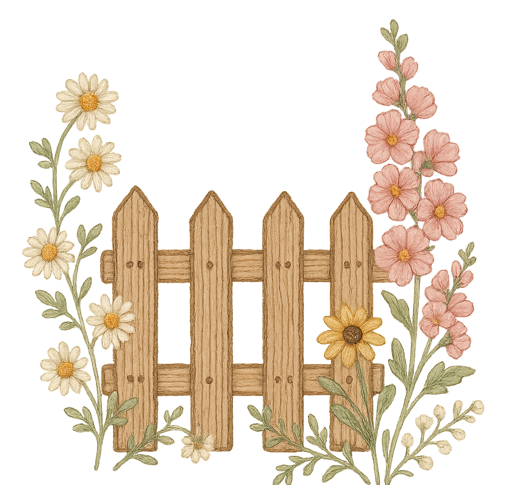 Quilted Floral Fence Divider