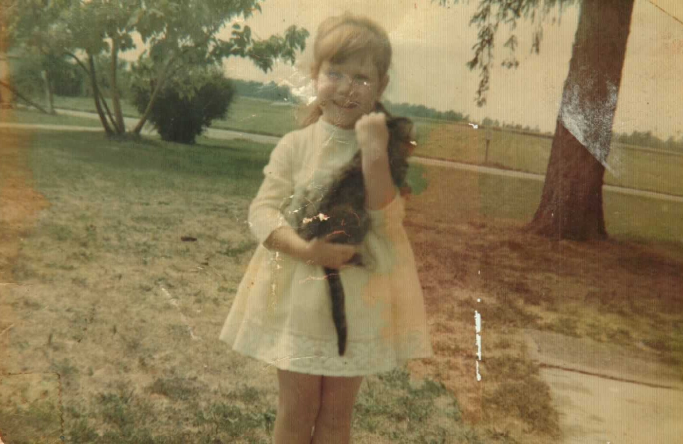 Kathy Rogers and her kitty