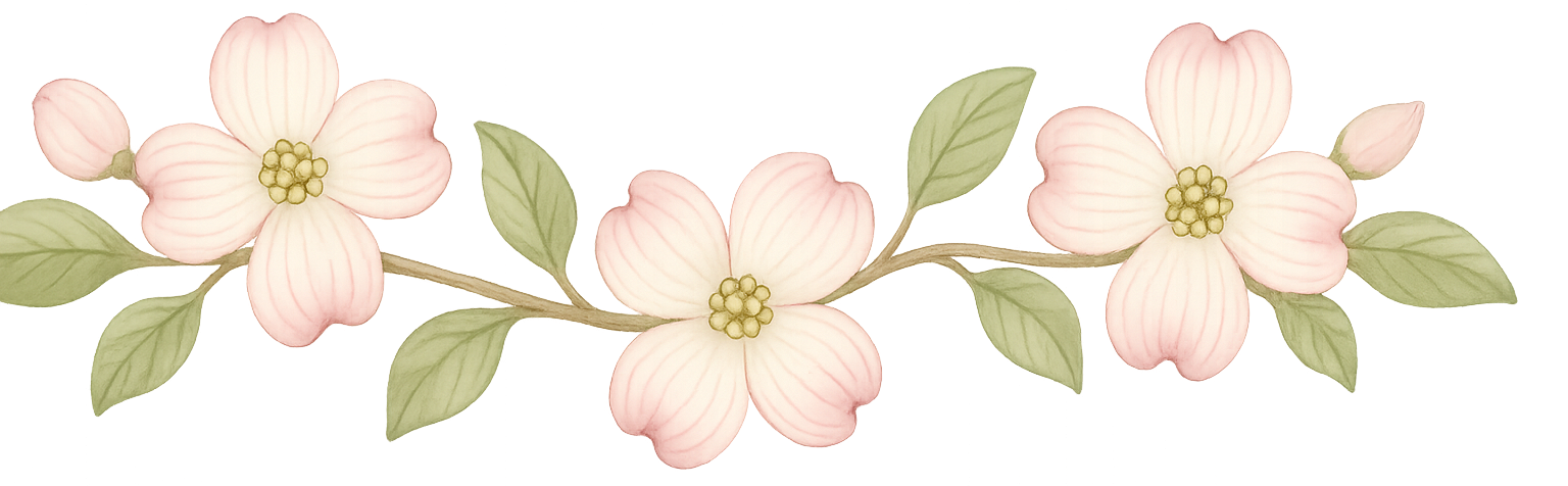 Dogwood floral divider