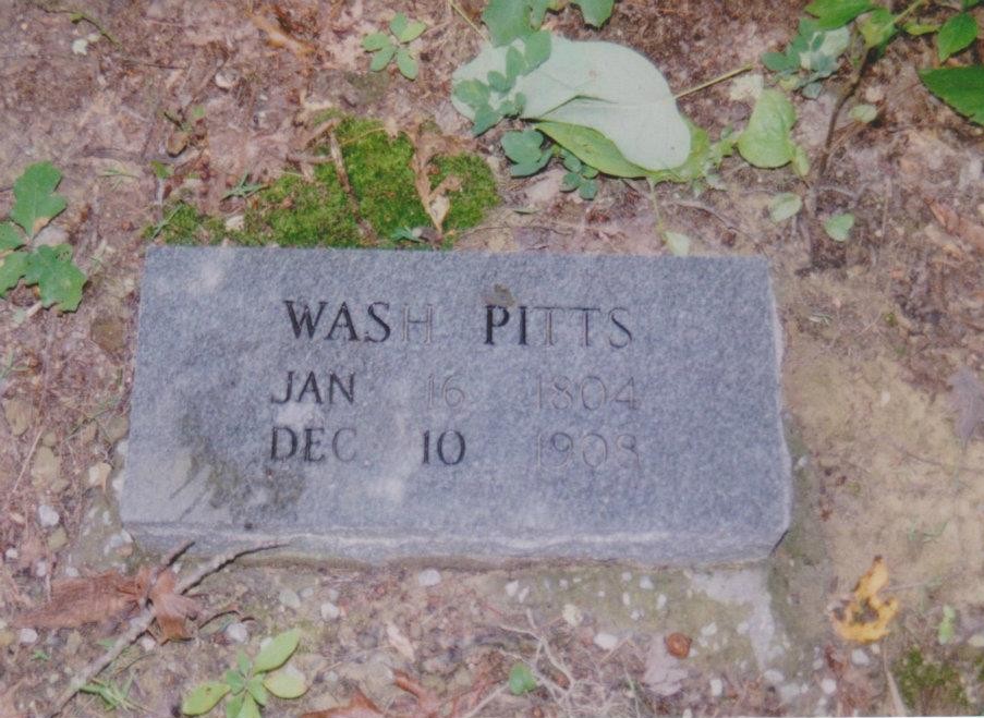 Headstone of Wash Pitts