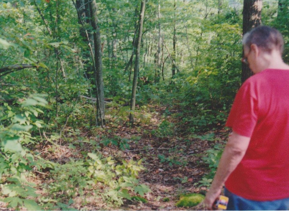 Ruth Rogers Heading back down from Spaus Creek